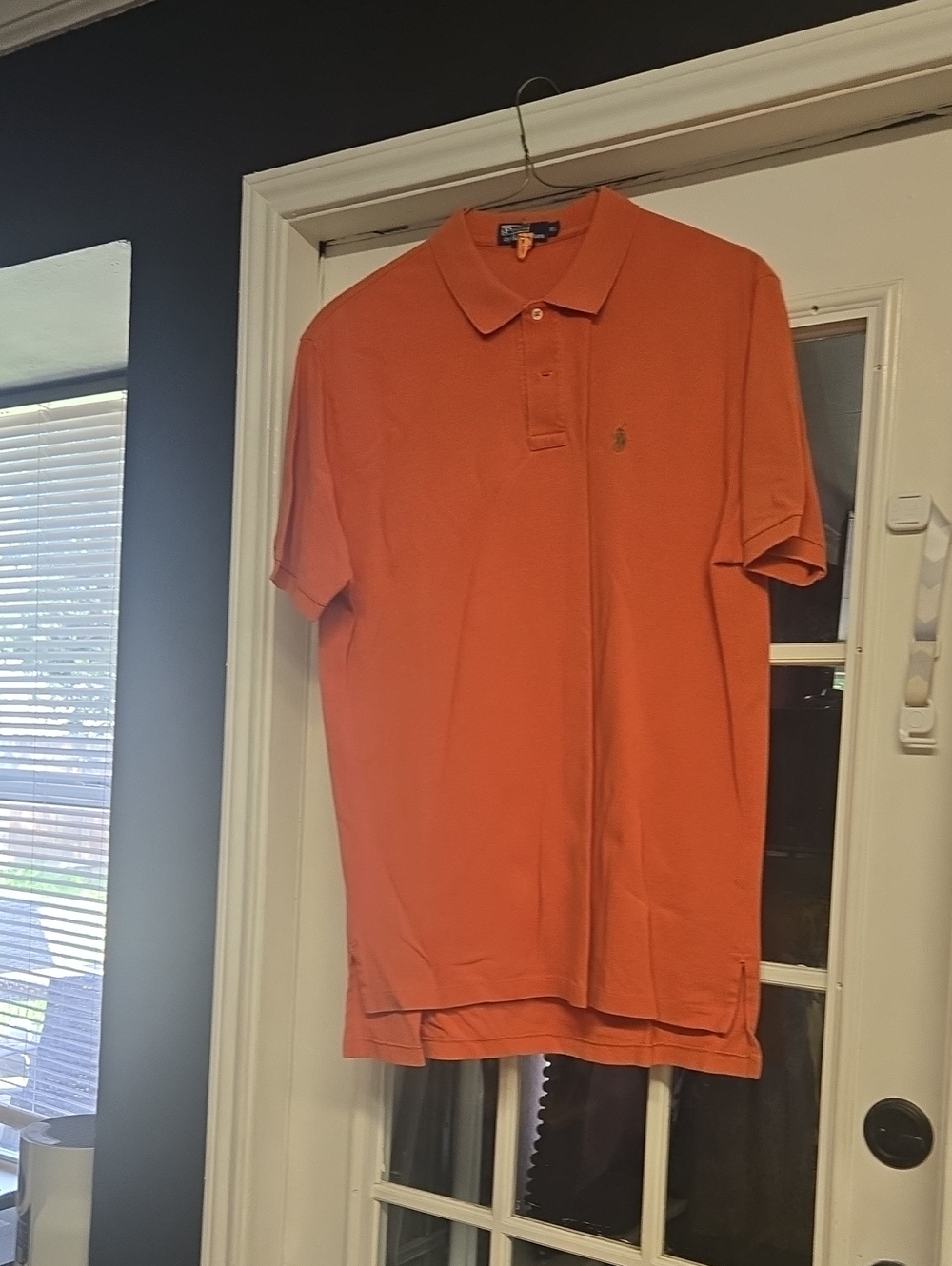 Ralph Lauren Men's Orange Polo with Embroidered Pony